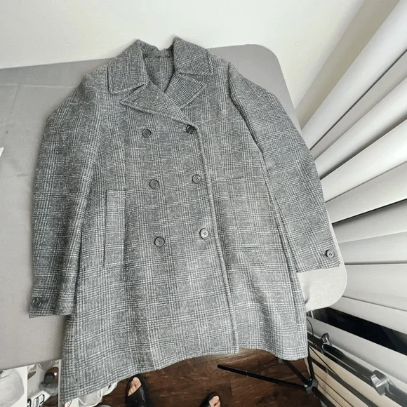 Allsaints Nala Porto Double Breasted Womens Pea Coat